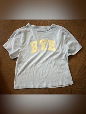 Bye baby blue graphic cropped t ripple junction Nordstrom women’s size L